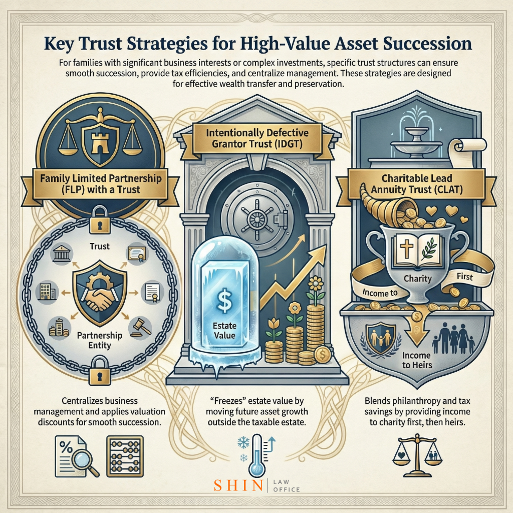 business investment planning trusts, family limited partnership with trust, FLP trust estate planning benefits, family limited partnership wealth management, estate succession planning FLP, centralize management family business, valuation discounts family partnership, estate tax reduction strategies, FLP business succession strategy, intentionally defective grantor trust estate strategy, IDGT wealth transfer planning, freeze estate value with IDGT, transfer investment growth outside estate, CLAT charitable lead annuity trust, CLAT philanthropy and tax savings, charitable lead annuity trust benefits, high net worth business planning, trust strategies for complex investments, wealth preservation business interests, tax efficient trust planning, advanced trust planning high net worth, grantor trust tax advantages, business succession trust integration, entity planning for family enterprise, trust and partnership coordination, intergenerational wealth transfer tools, minimize estate tax business assets, trust planning for investment property, charitable giving trust integration, maximize valuation discounts estate planning, legal structures for family enterprises, protect family business legacy, fiduciary management for FLP trust planning