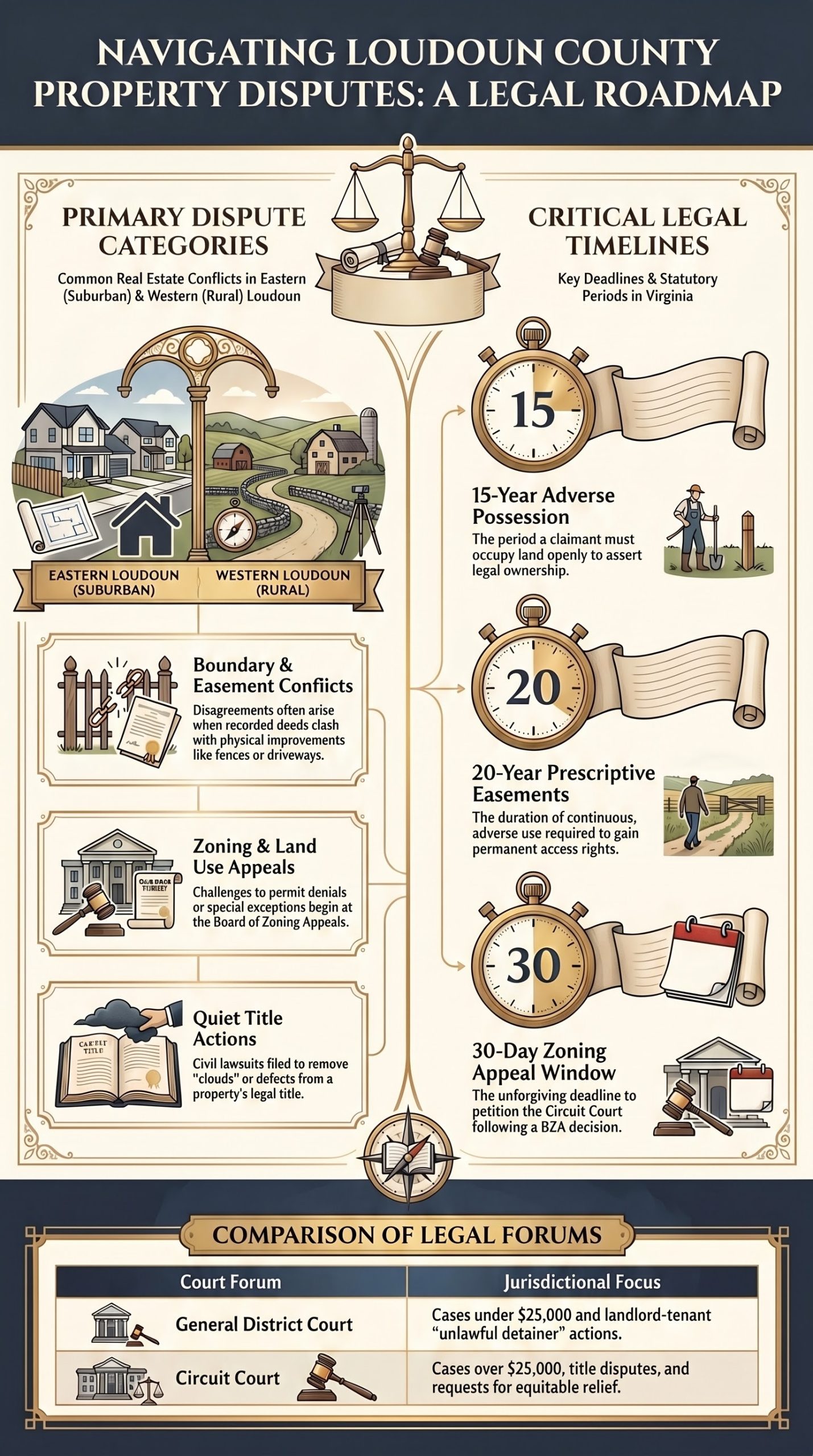 Loudoun County Property Dispute Lawyer | Shin Law Office Loudoun Property Dispute Legal Roadmap scaled